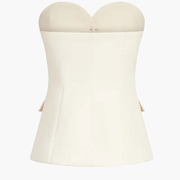 NWT Sweetheart Button Up Tube Top COMMENSE - Picture 3 of 11